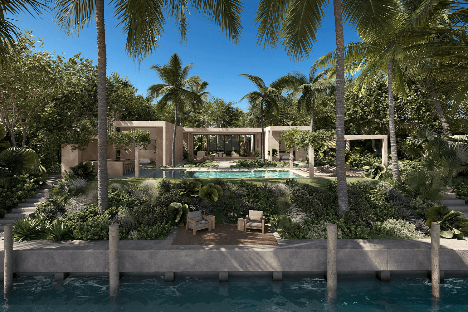 A rendering of one of the residences, which are currently for sale
