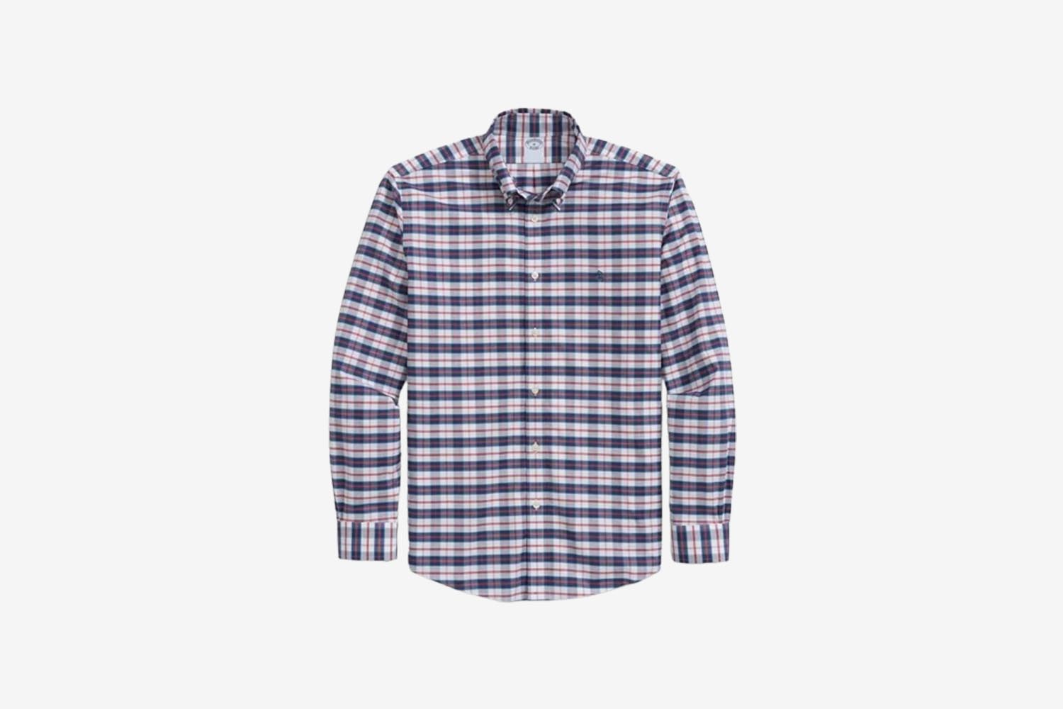 Stretch Non-Iron Oxford Polo Button-Down Collar