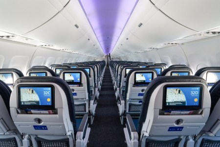 United Airlines cabin