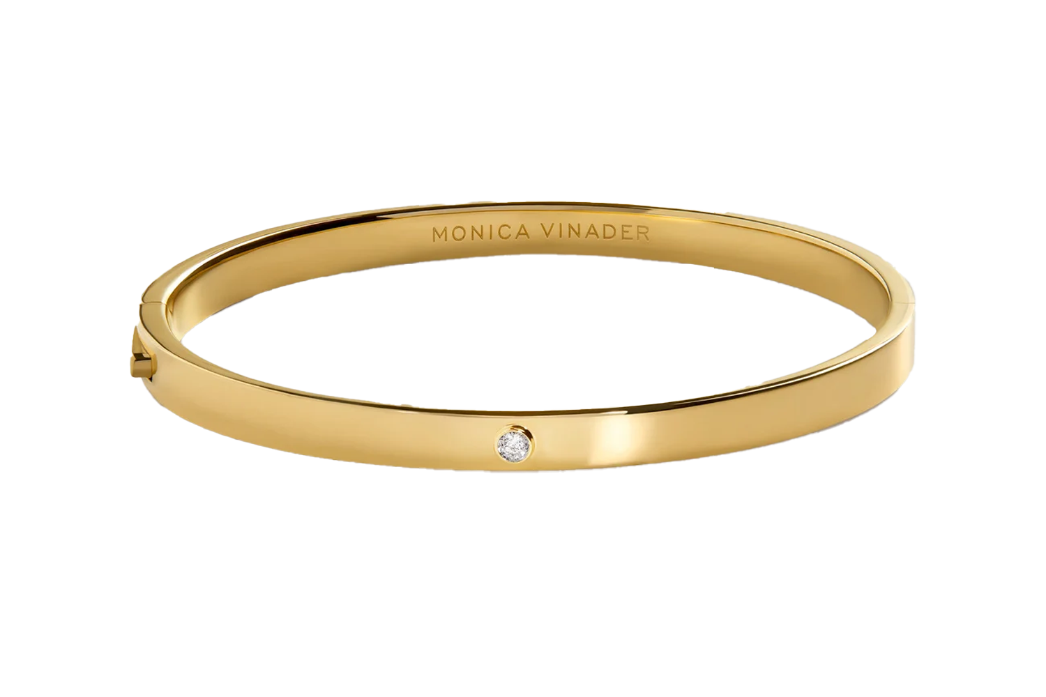 Monica Vinader Solitaire Diamond Bangle