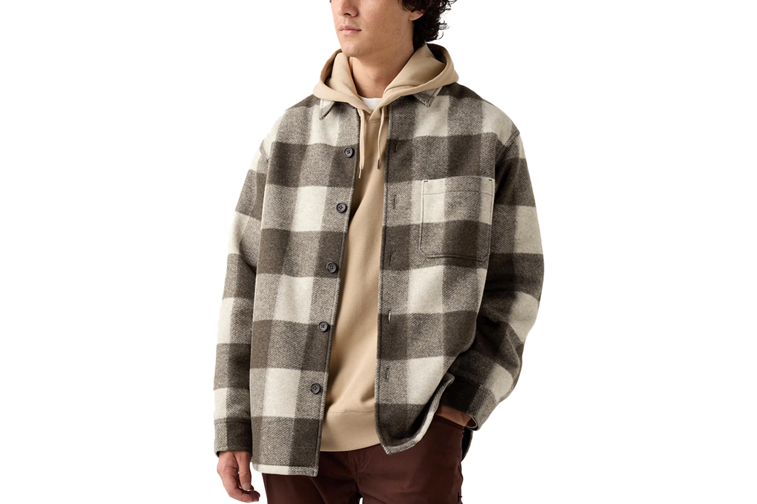 Uniqlo Checked Overshirt Jacket