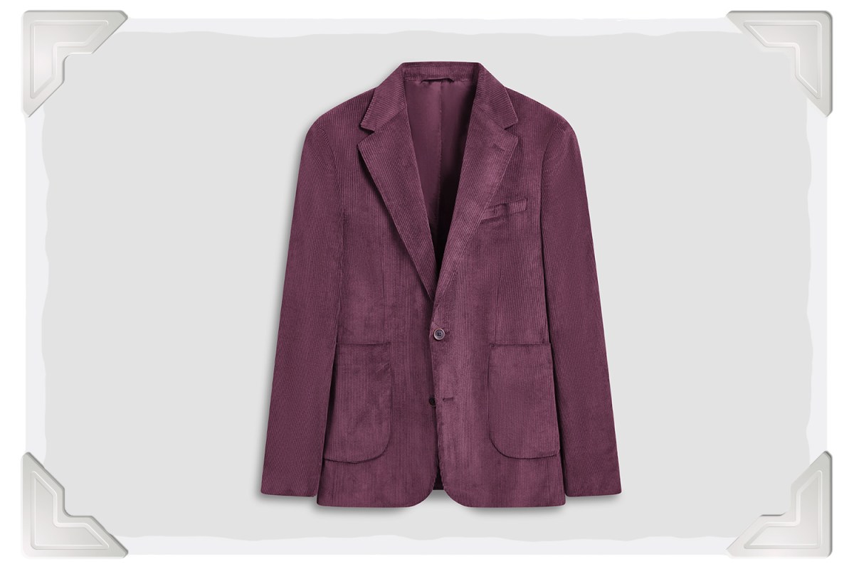 BUGATCHI Comfort Stretch Two Button Corduroy Blazer