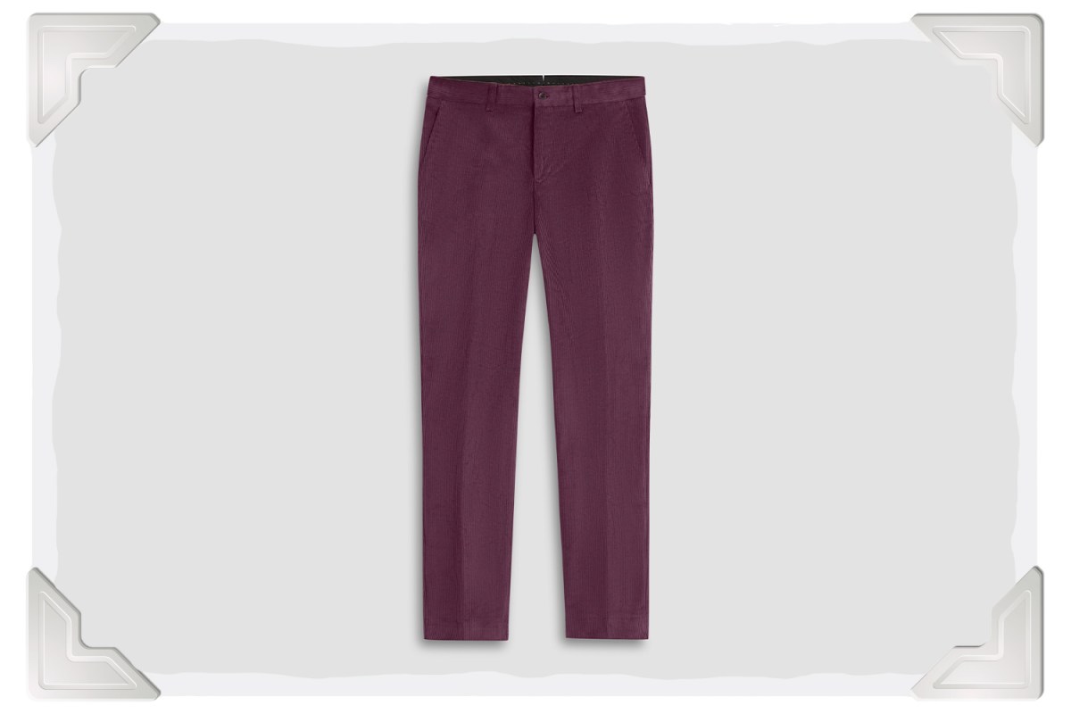 BUGATCHI Comfort Stretch Corduroy Dress Pants