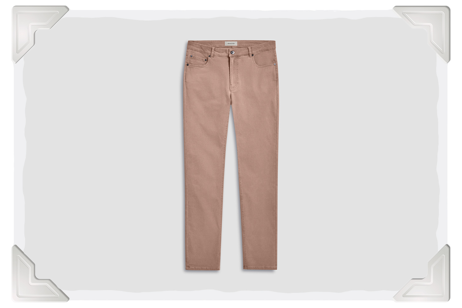 BUGATCHI Preston Micro Basketweave Printed Five-Pocket Pants