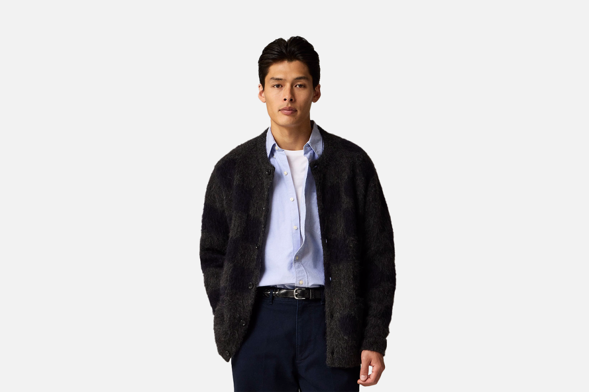 Limited Edition Engineered Garments X J.Crew Alpaca-blend Cardigan Sweater