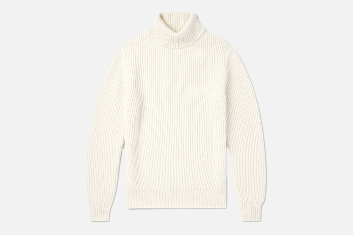 Anderson & Sheppard Ribbed Wool-Blend Rollneck Sweater