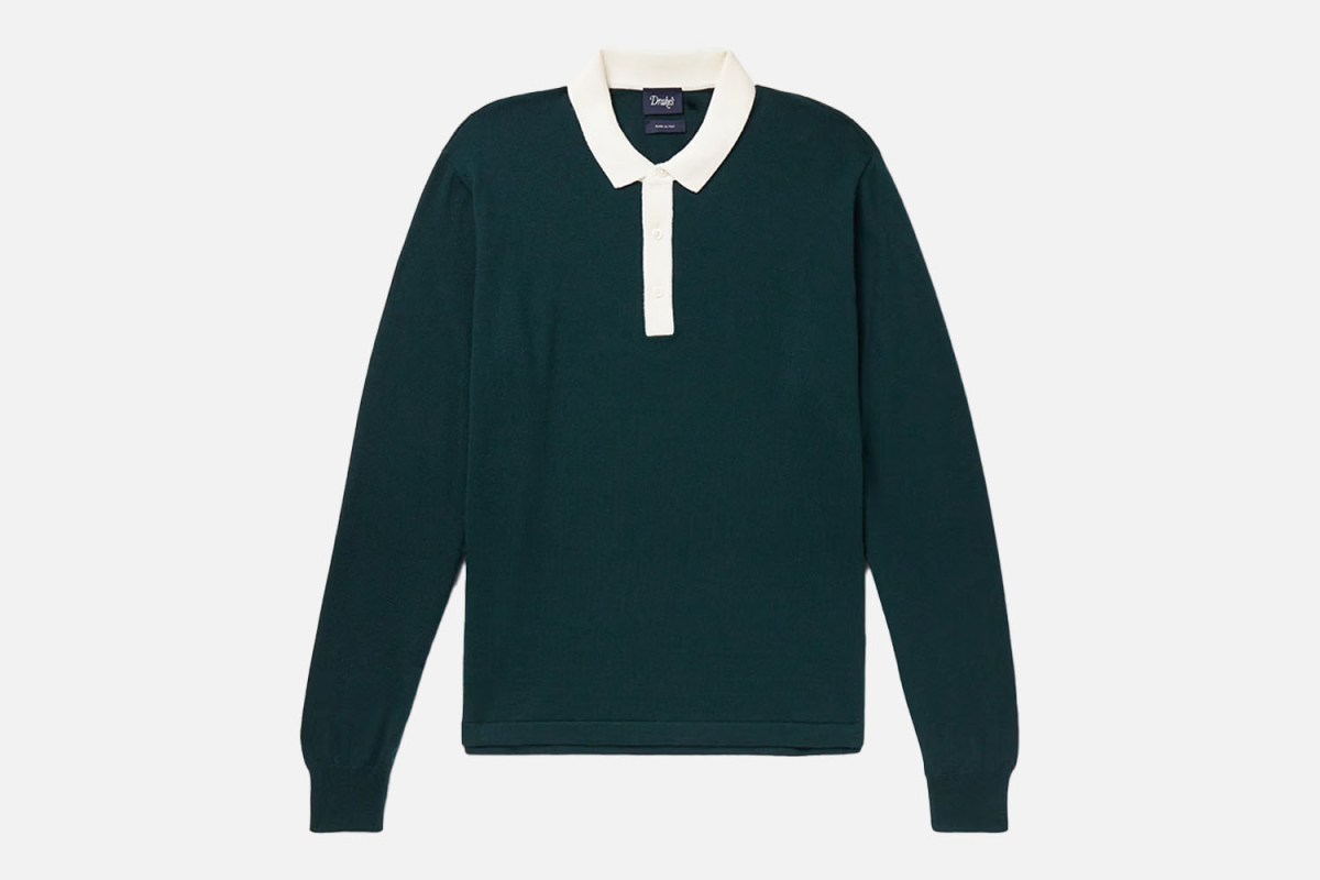 Drake’s Merino Wool Rugby Shirt