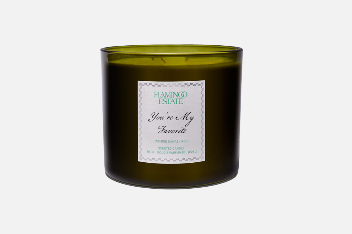 Flamingo Estate Personalized Night Blooming Jasmine & Damask Rose XL Candle