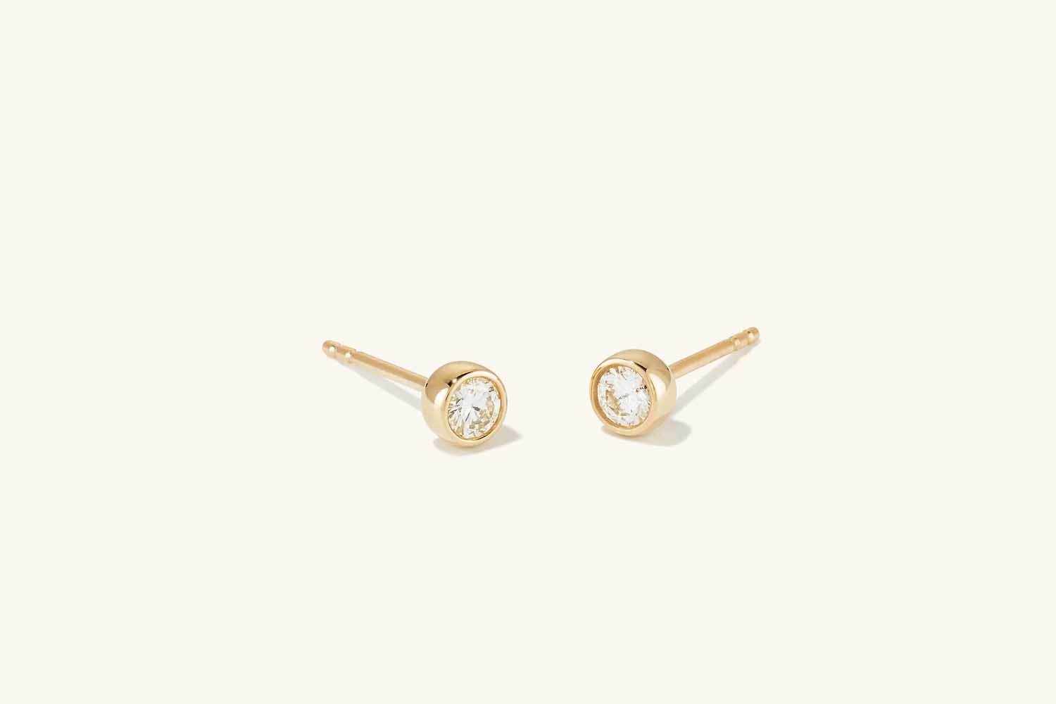 Mejuri Round Diamond Studs