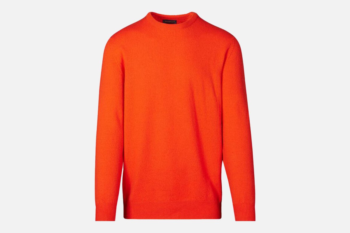 Paul Stuart Lambswool Crew Neck Sweater