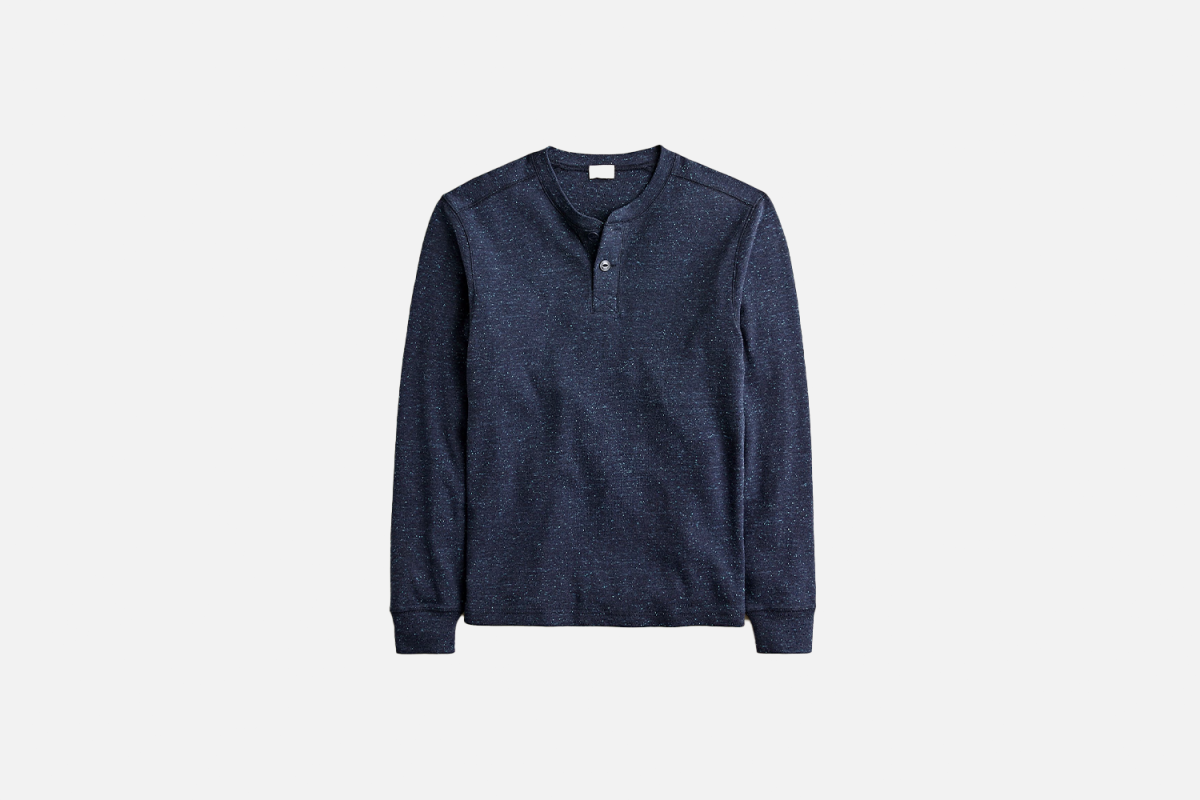 J.Crew Heritage brushed rib-knit henley