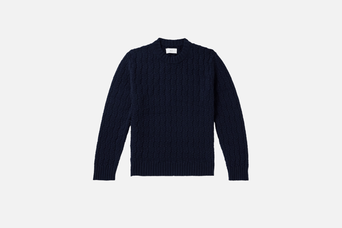 Mr P. Cable-Knit Wool Sweater