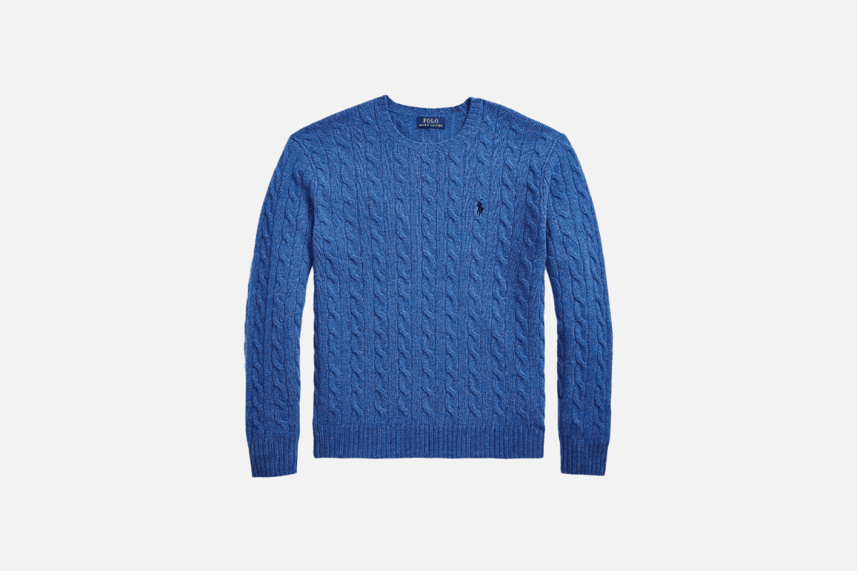 Ralph Lauren Cable-Knit Wool-Cashmere Sweater