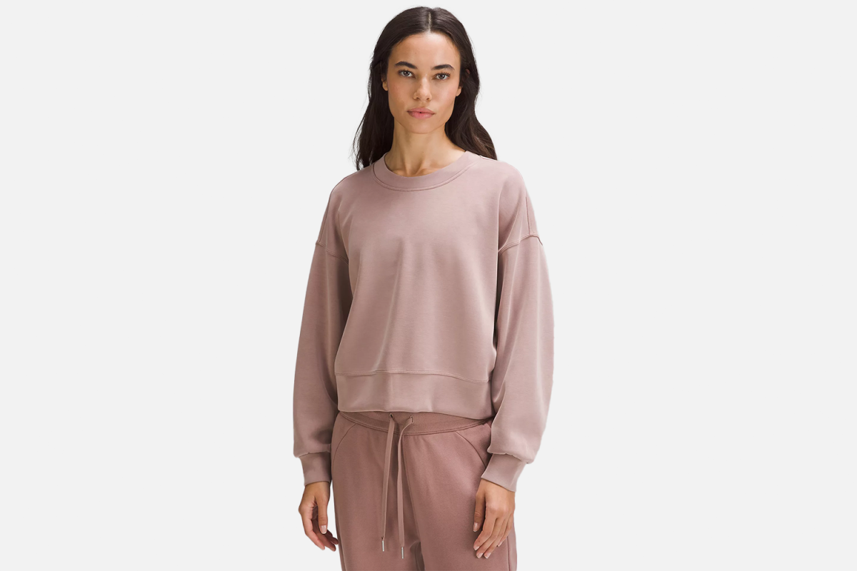 lululemon <strong>Softstreme Perfectly Oversized Cropped Crew</strong>