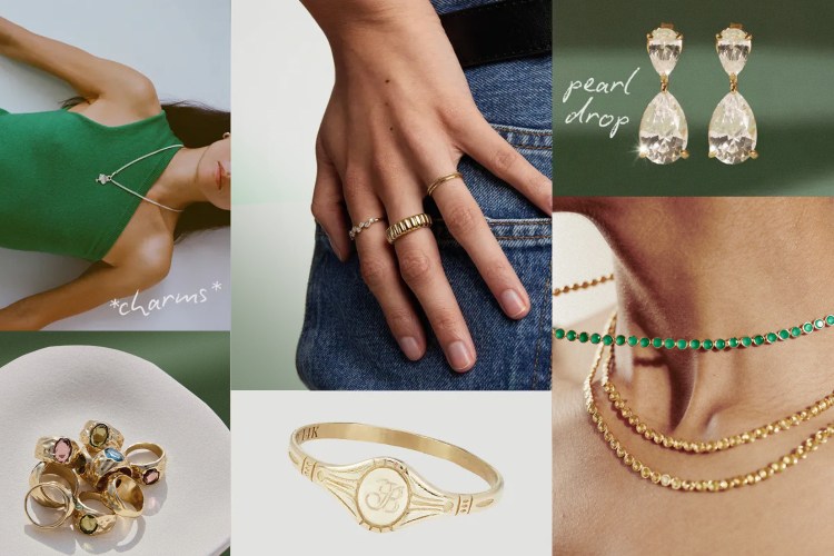 A collage of the best jewelry gifts for women.