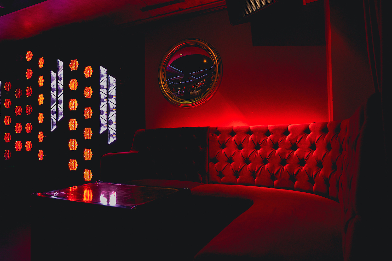 Cosmo on Bowery has very spacious seating.