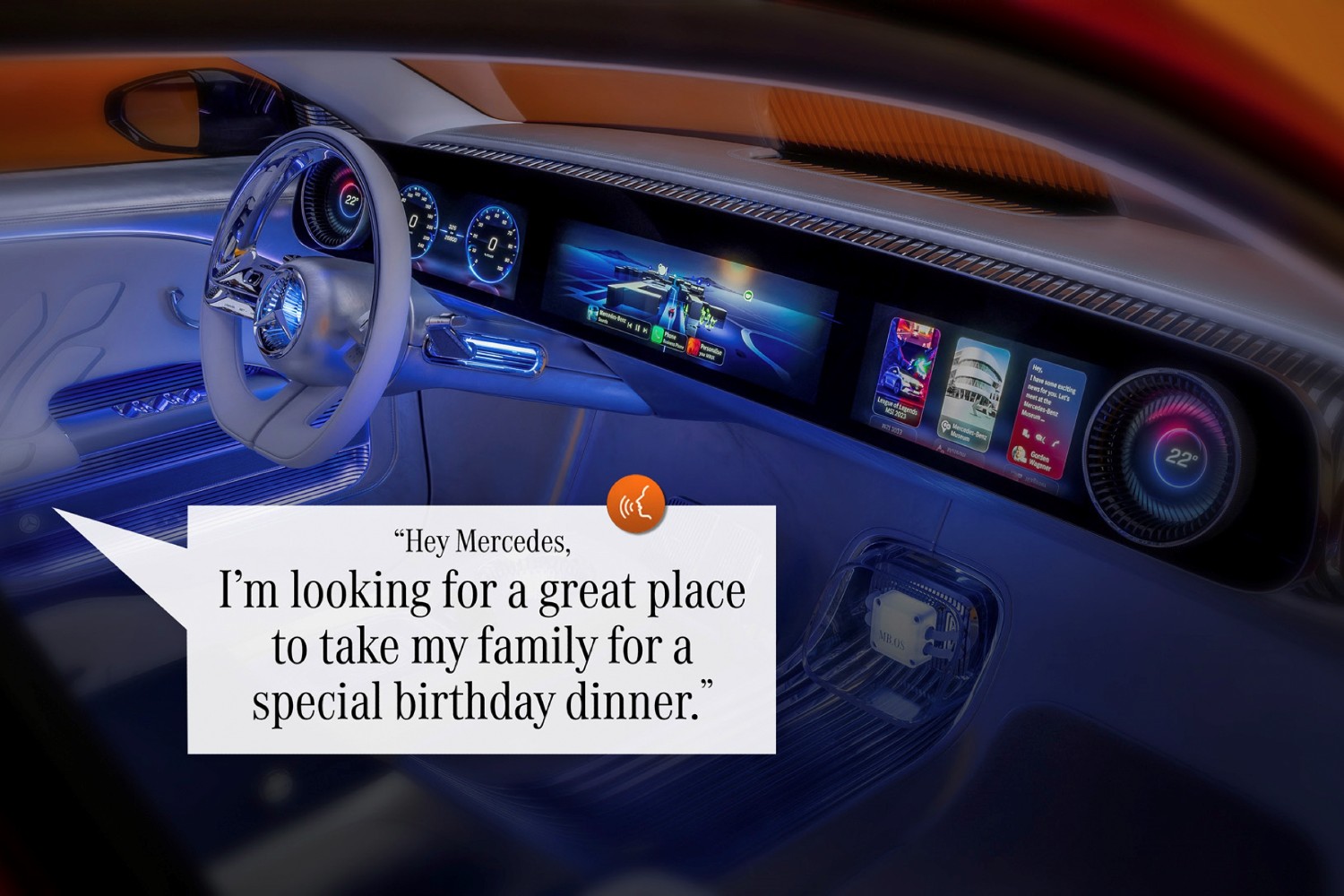 Mercedes with Google AI