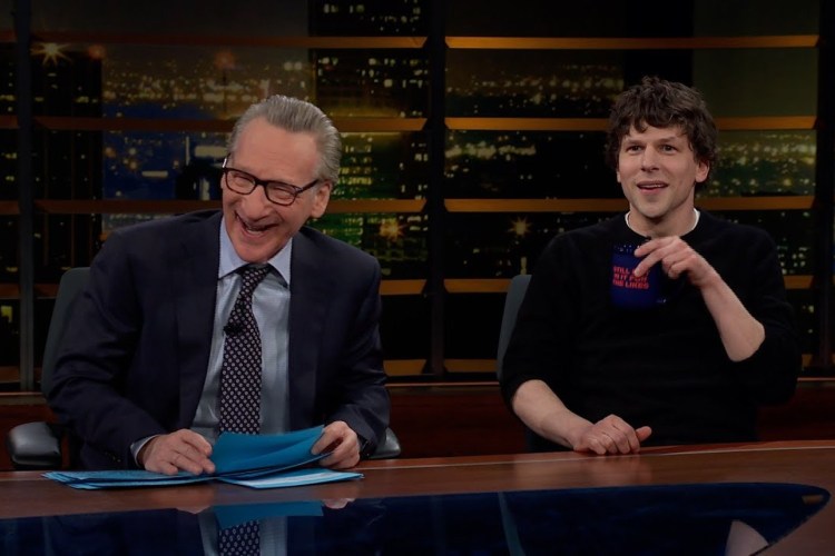 Bill Maher and Jesse Eisenberg