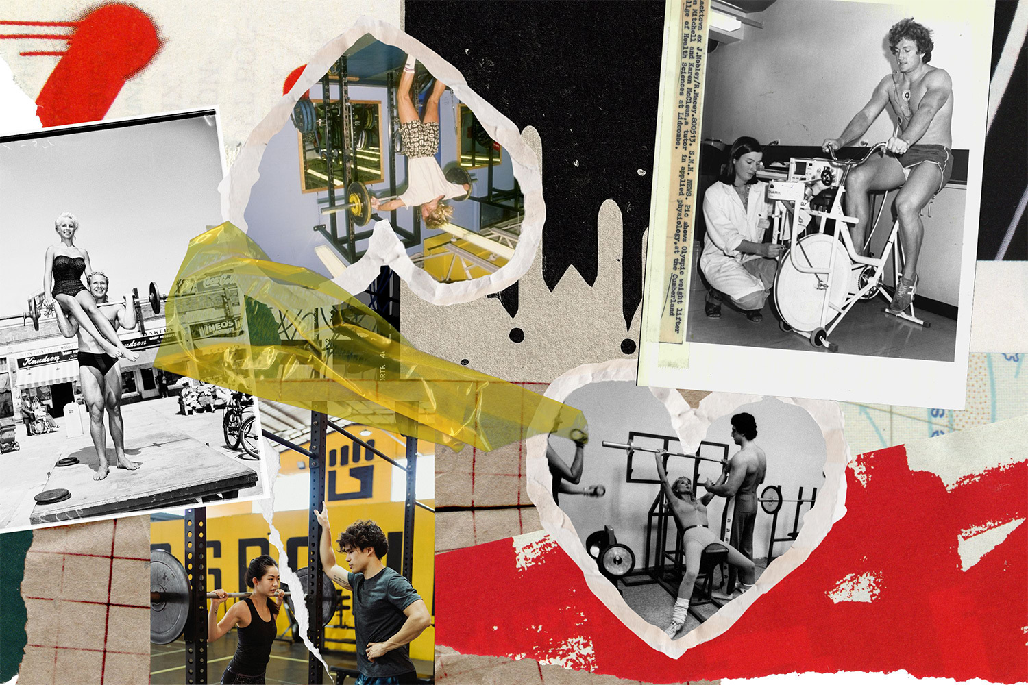 Couples working out together