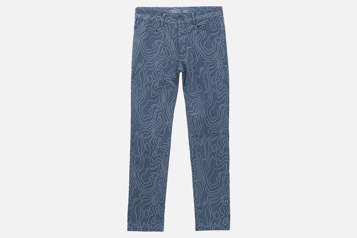 Alex Crane Canvas River Maps Cham Pants