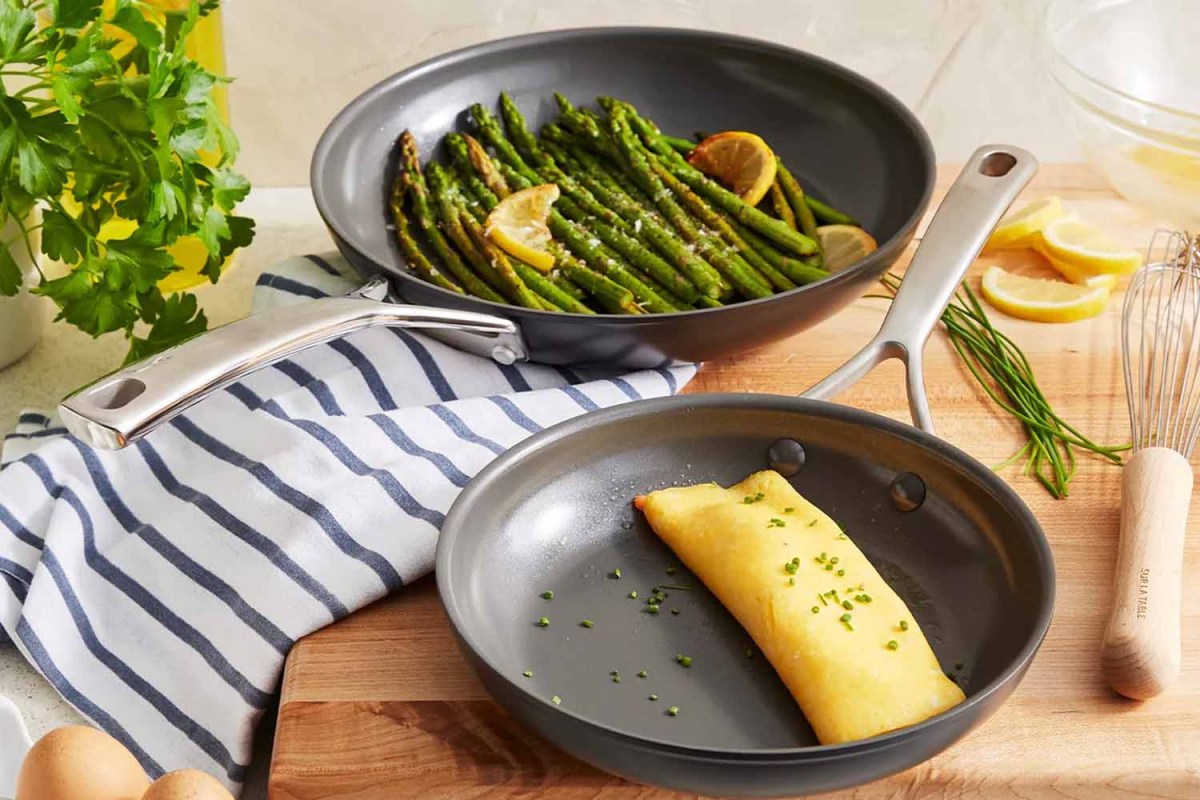 Sur La Table Classic Hard Anodized Ceramic Nonstick Skillet Set