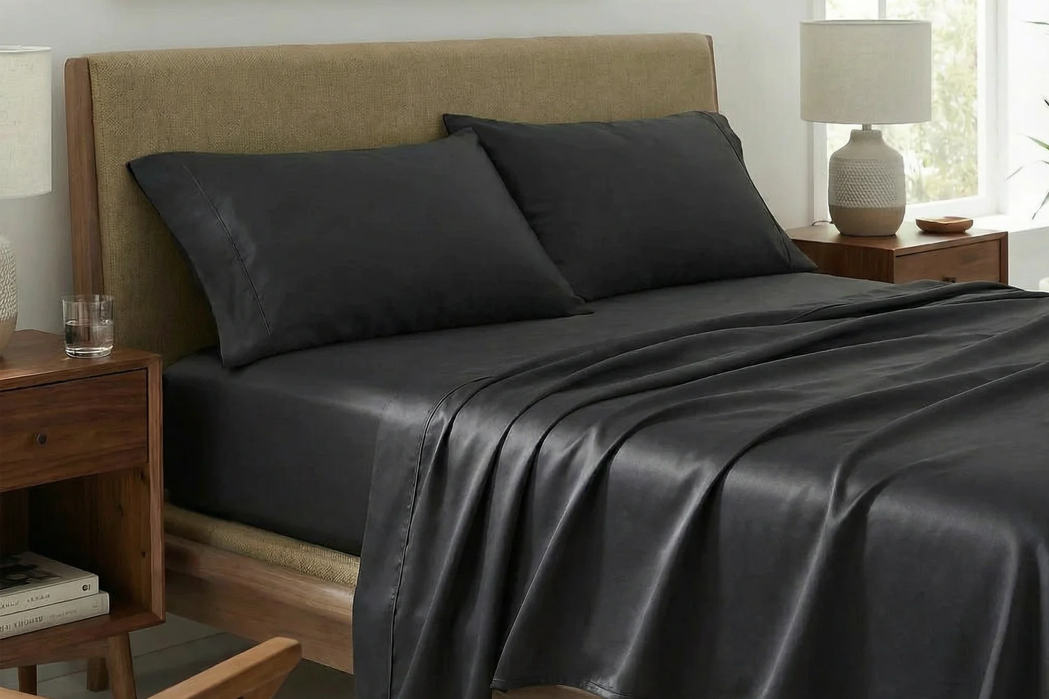 Ettitude Airy CleanBamboo Sateen+ Sheet Set