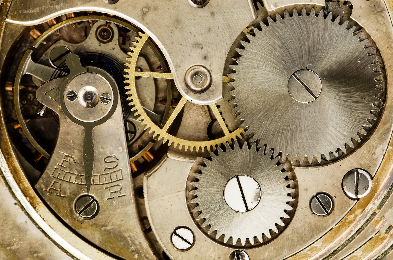 Cogs and gears in a watch movement. We take a look at the most common movements available in watches today.