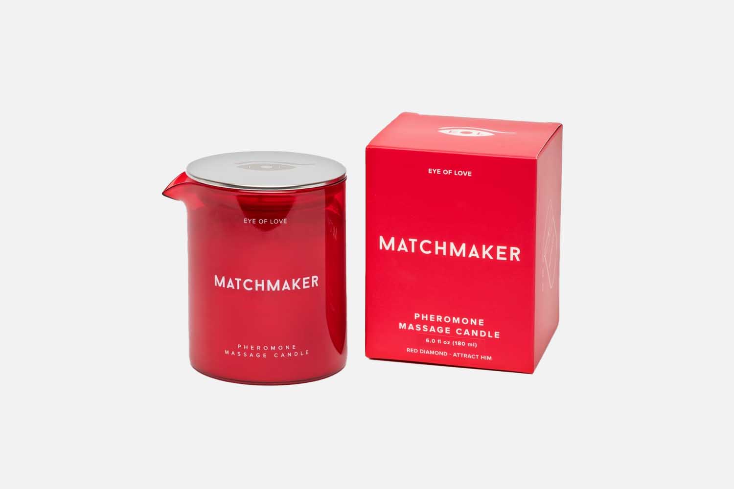 Matchmaker Eye of Love Red Diamond Pheromone Massage Candle 5.2oz
