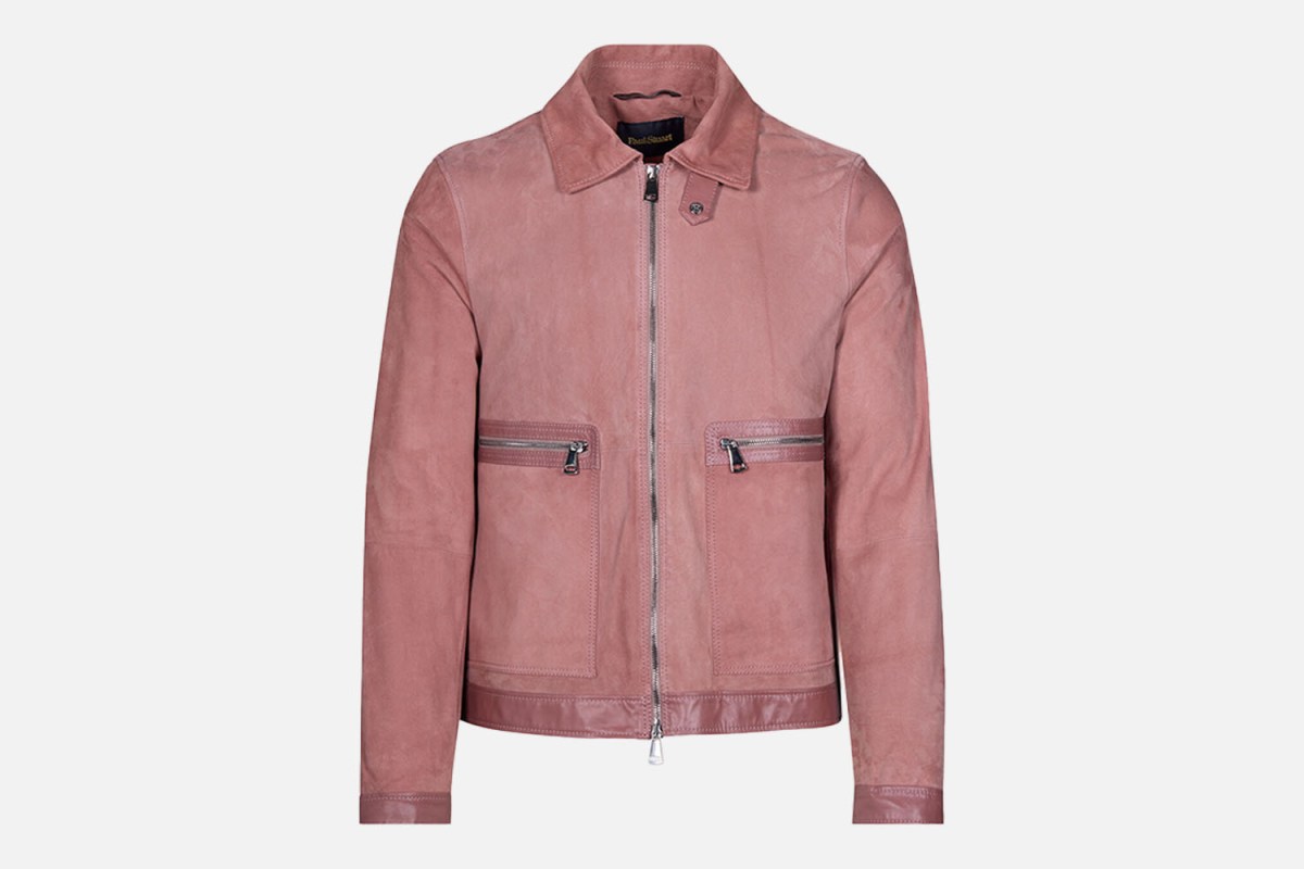 Paul Stuart Suede Jacket with Leather Details