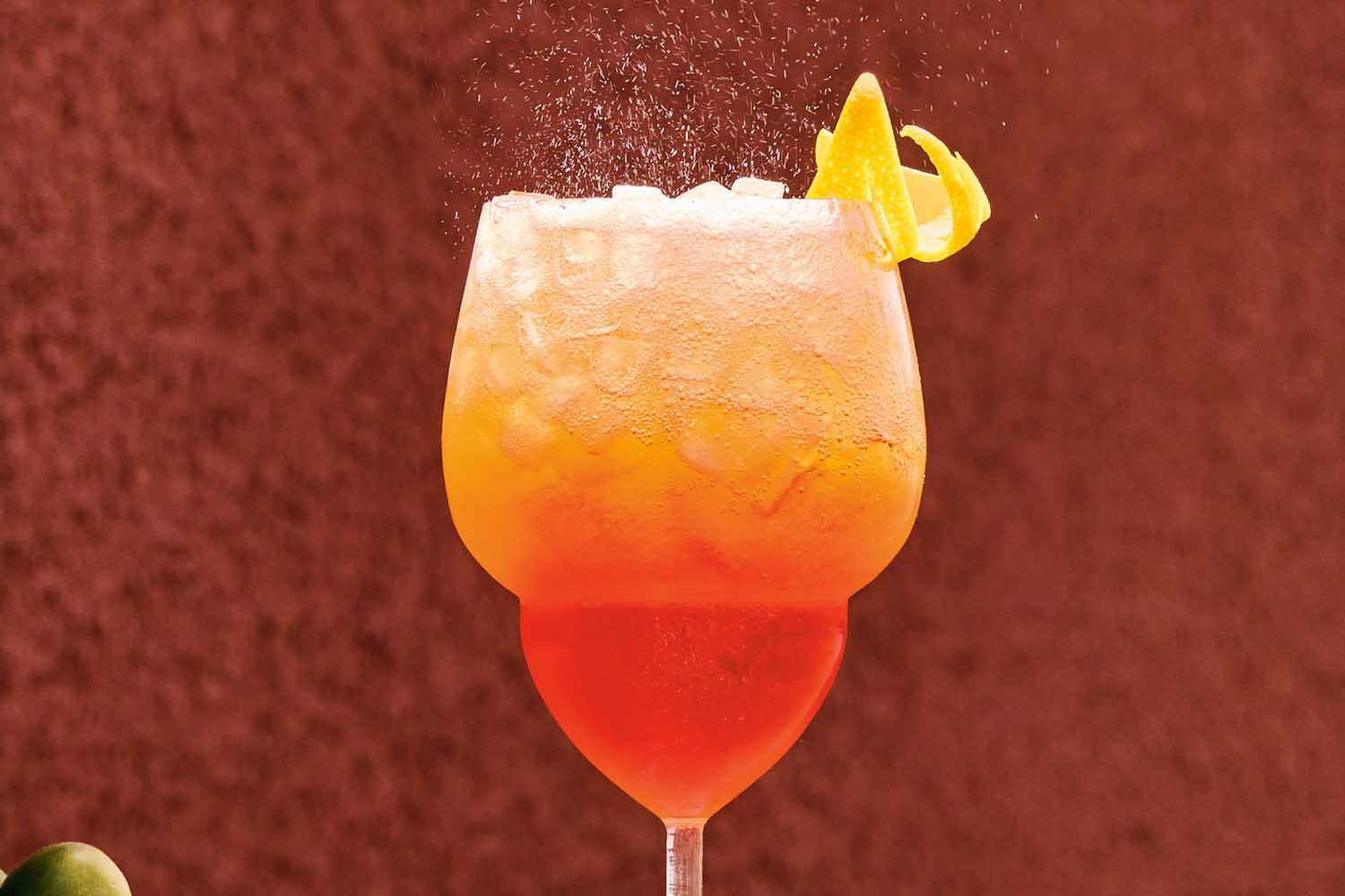 A close-up cocktail picture taken from the book "Pour Together"