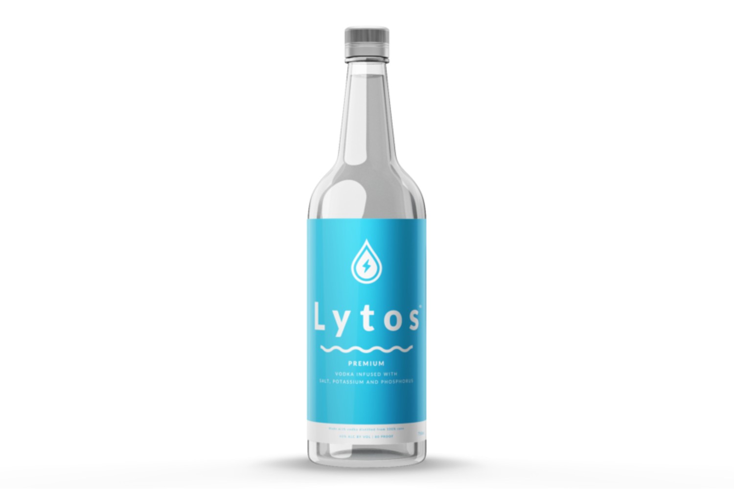 a bottle of Lytos Vodka