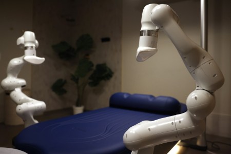 Robot massage bed