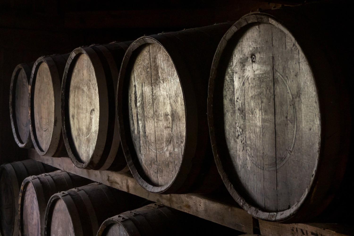 Whiskey barrels