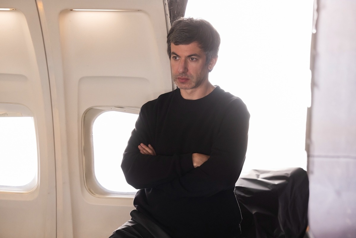 Comedian Nathan Fielder in season 2 of "The Rehearsal," which tackles aviation safety