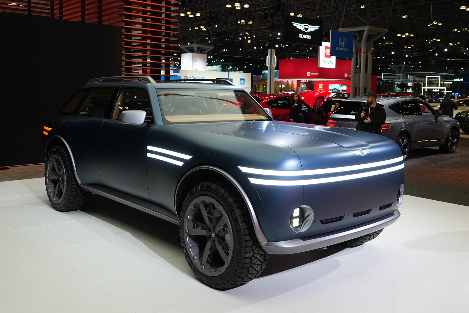 The Genesis X Gran Equator SUV concept is displayed during the 2025 New York International Auto Show at Javits Center on April 16, 2025 in New York City