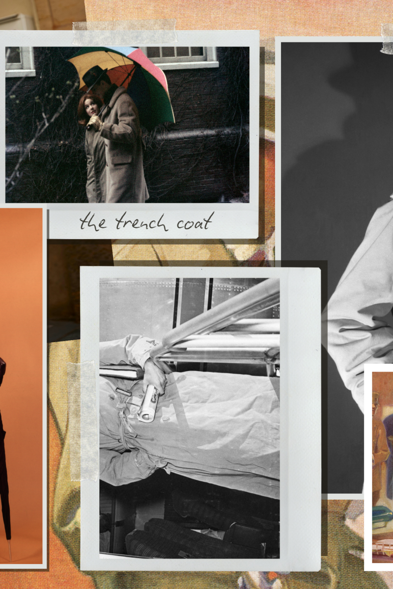 Trench coat collage