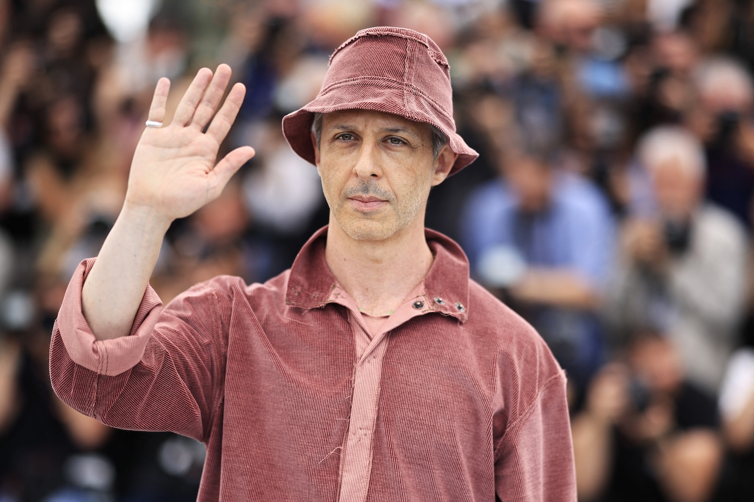 US actor and member of the jury of the 78th cannes film festival Jeremy Strong poses during a photocall at the 78th edition of the Cannes Film Festival in Cannes, southern France, on May 13, 2025. (Photo by Valery HACHE / AFP)