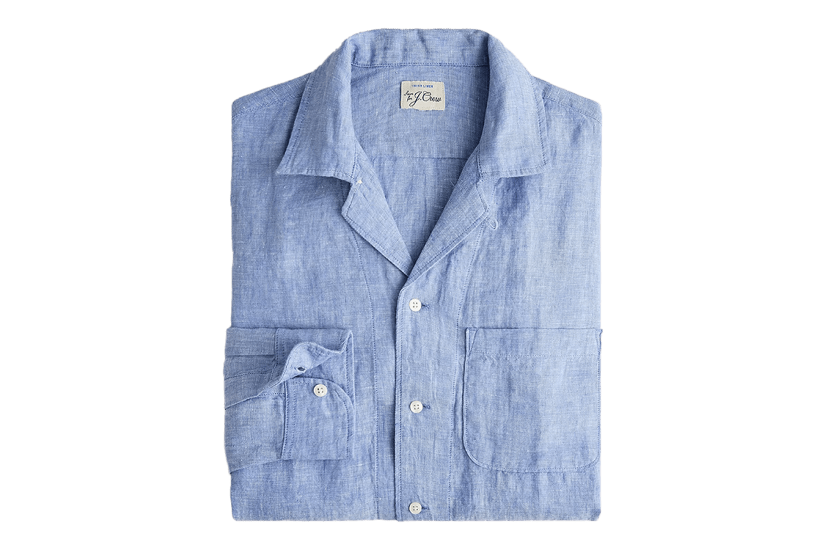 J.Crew Baird McNutt Irish Linen Camp-Collar Shirt