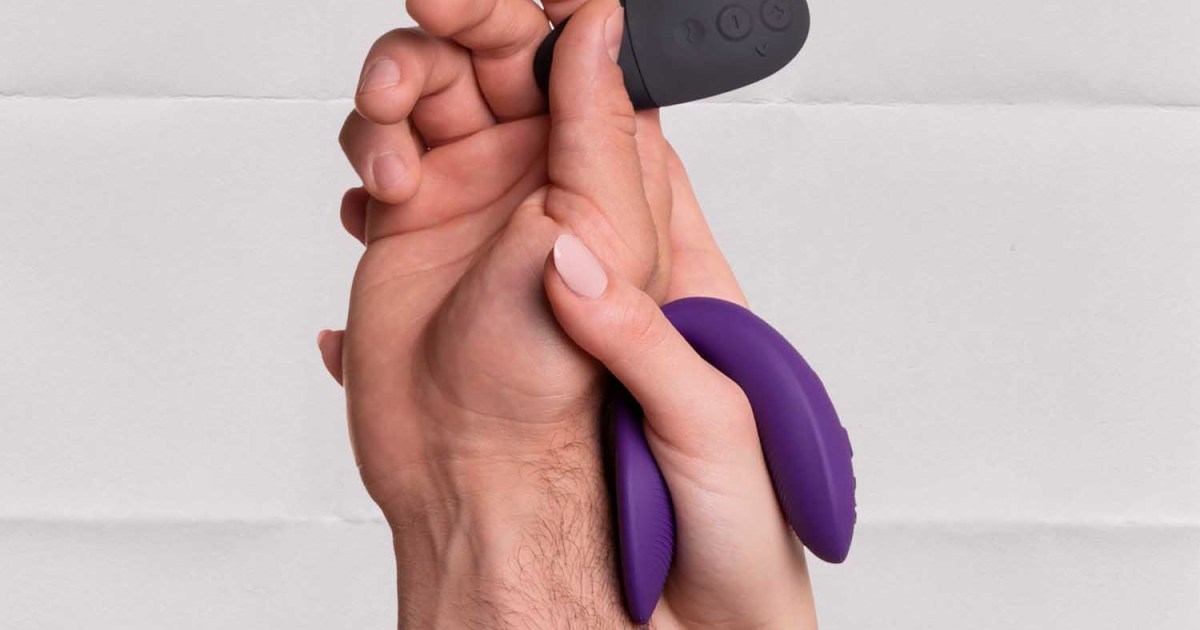 We-Vibe Sync 2 Purple Remote Control and App Rechargeable Couple's Vibrator