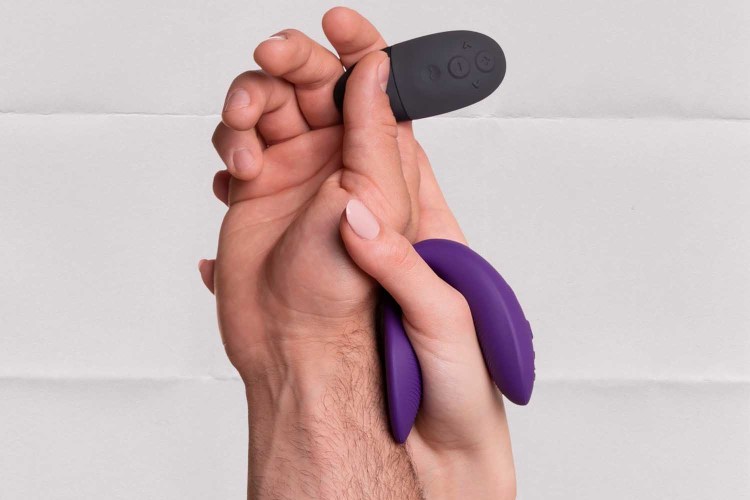 We-Vibe Sync 2 Purple Remote Control and App Rechargeable Couple's Vibrator