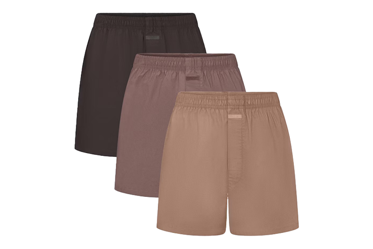 Skims Cotton Poplin Boxer (3-Pack)