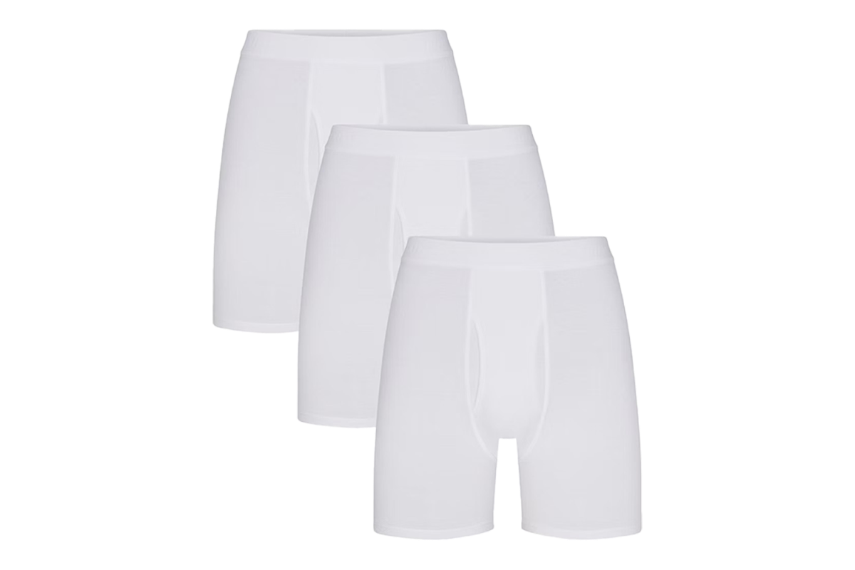 Skims Basics Cotton Boxer Brief (3-Pack)