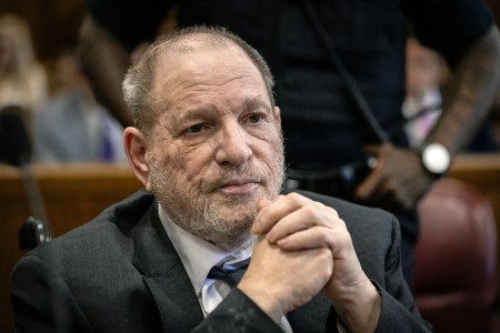 Harvey Weinstein appears for his retrial at Manhattan Criminal Court on May 19, 2025.