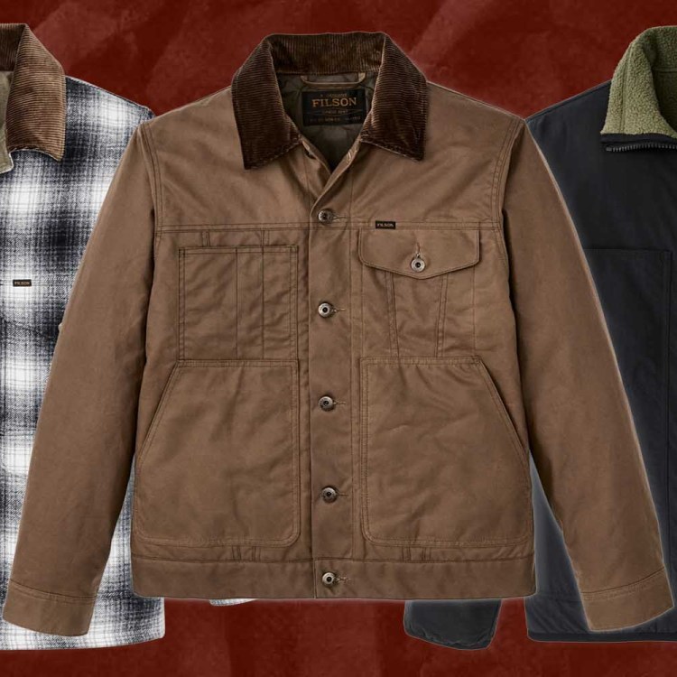 Jackets on sale during Filson's Early Black Friday Sale.
