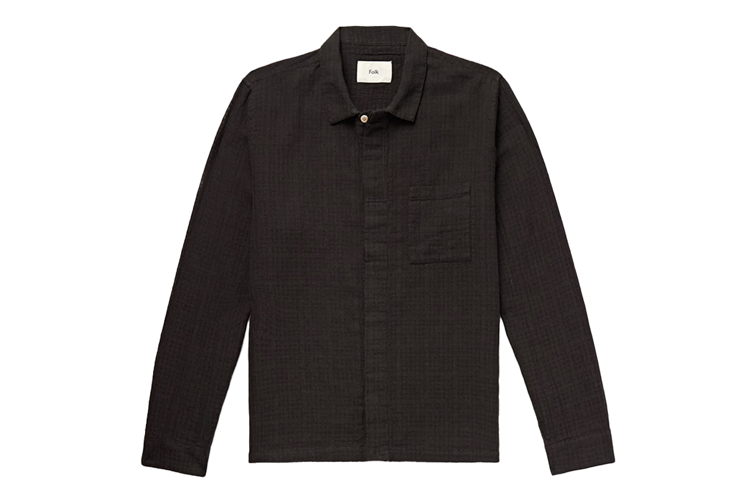 Folk Patch Cotton-Gauze Shirt