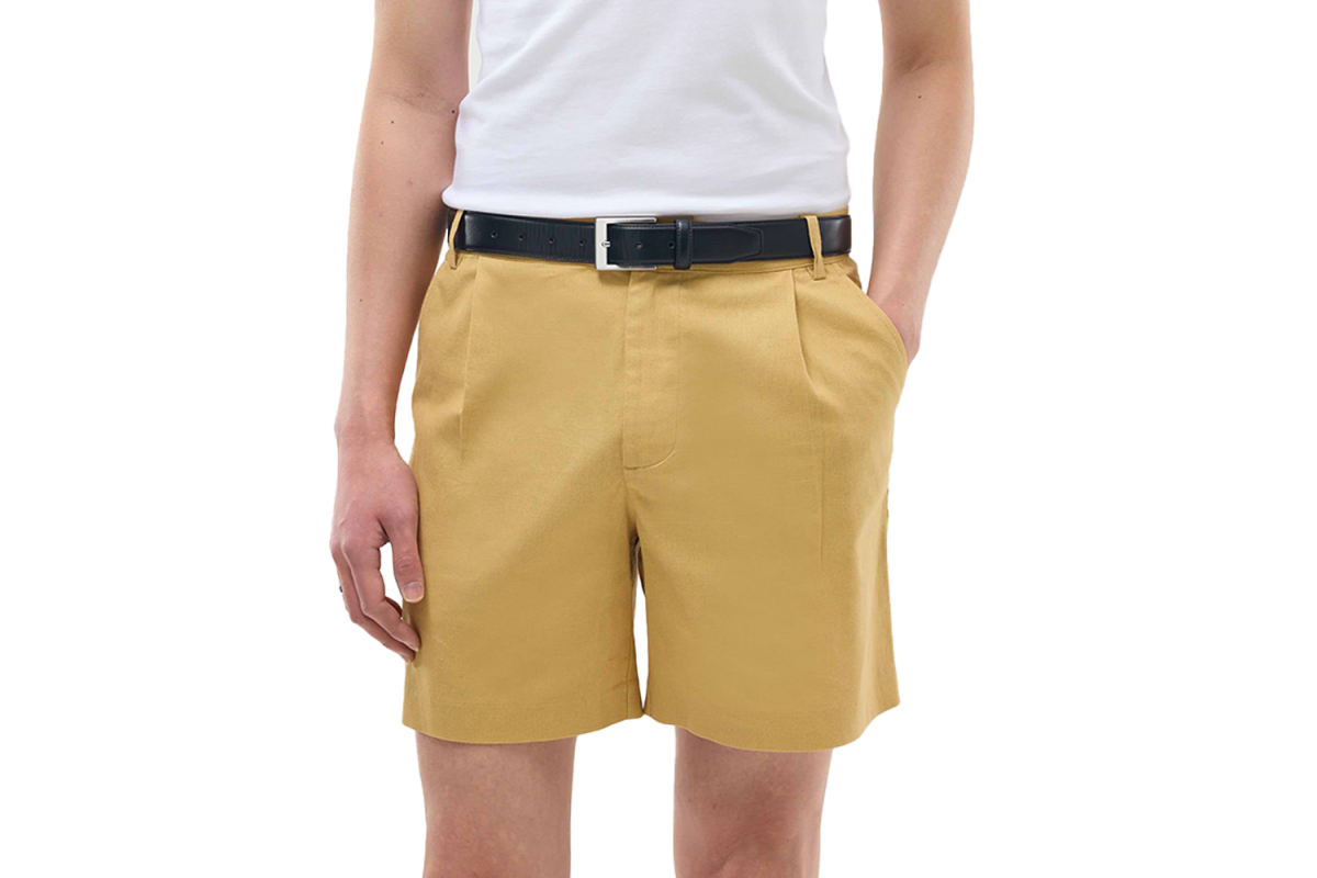 Percival Pleated Linen Shorts