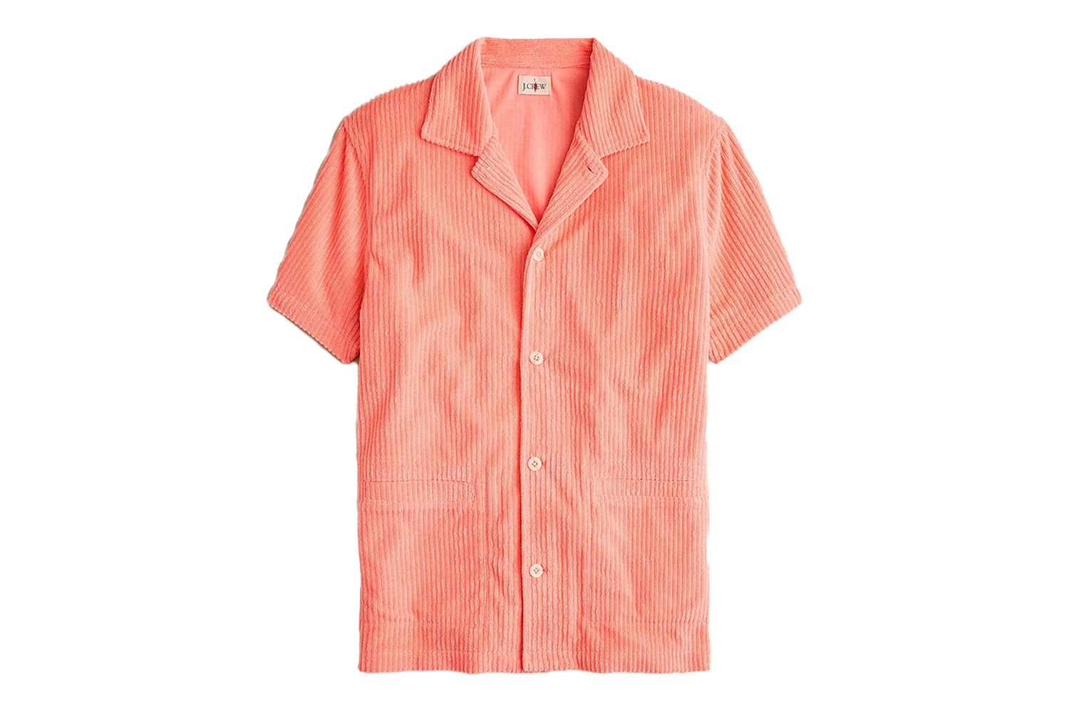 J.Crew Short-Sleeve Corded Terry Camp-Collar Shirt
