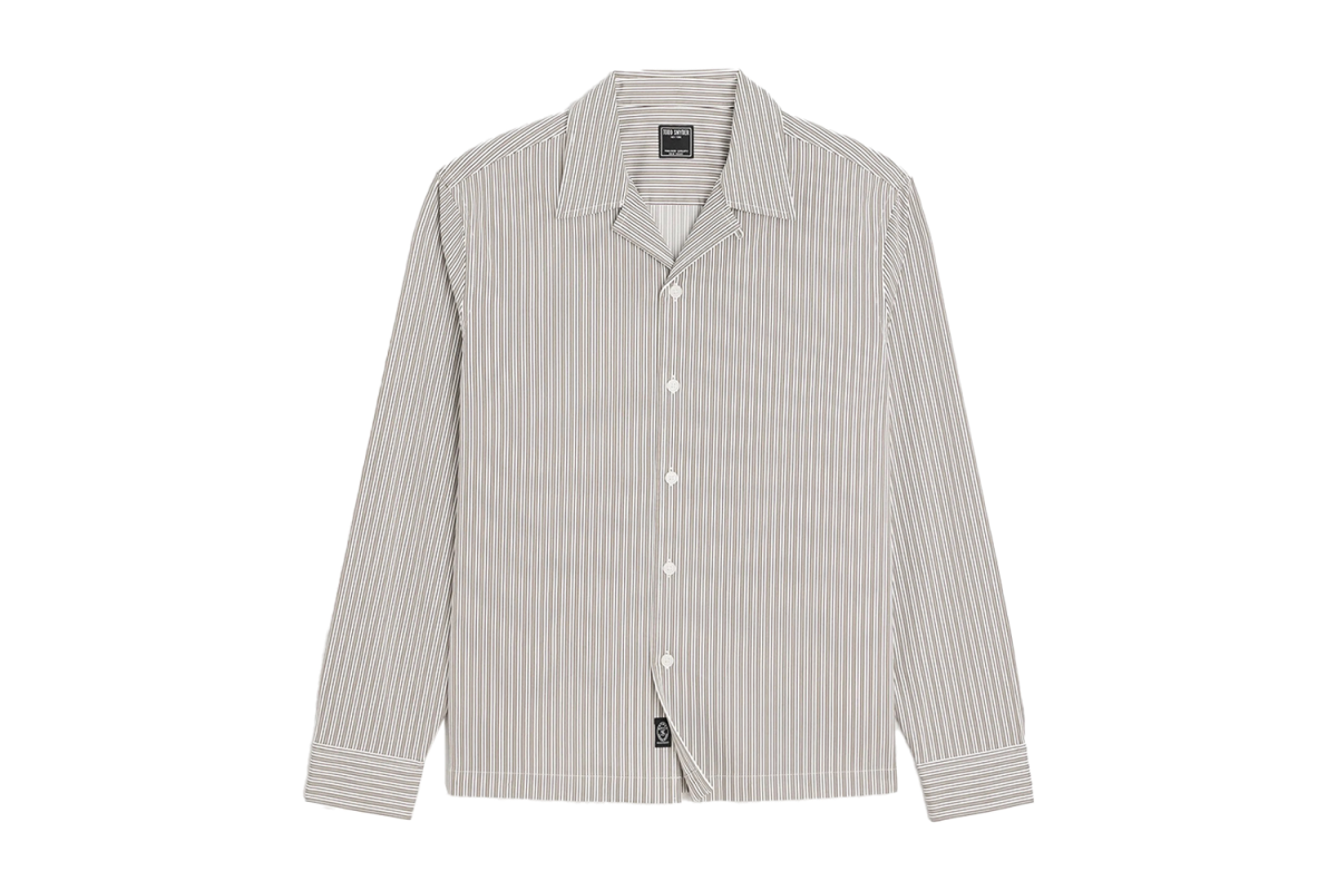 Todd Snyder Cropped Poplin Camp Collar Shirt