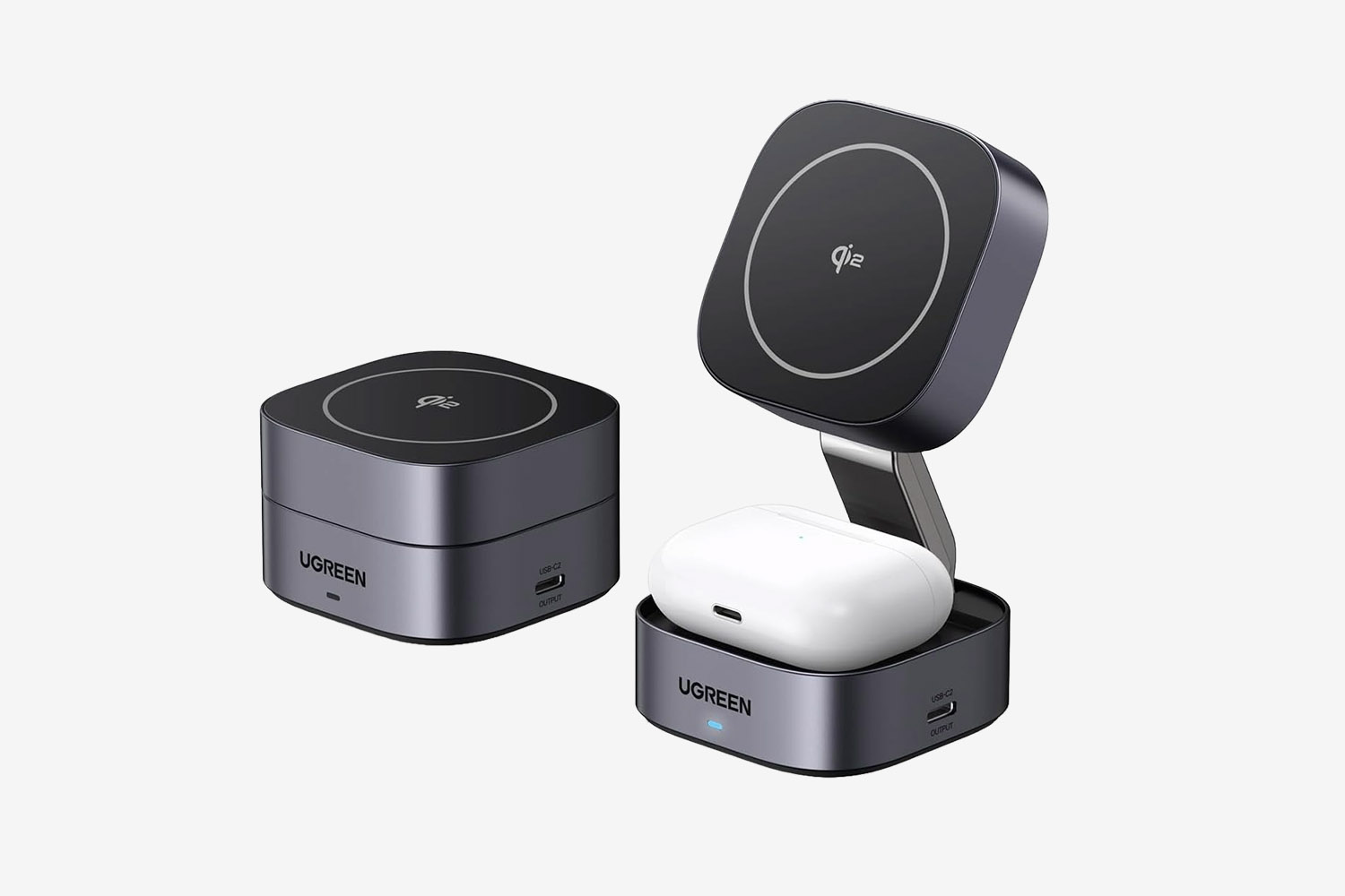 UGREEN MagFlow Qi2 Magnetic Foldable Charging Station