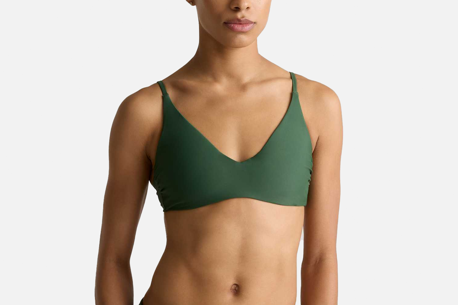 Quince Italian V-Neck Bikini Top